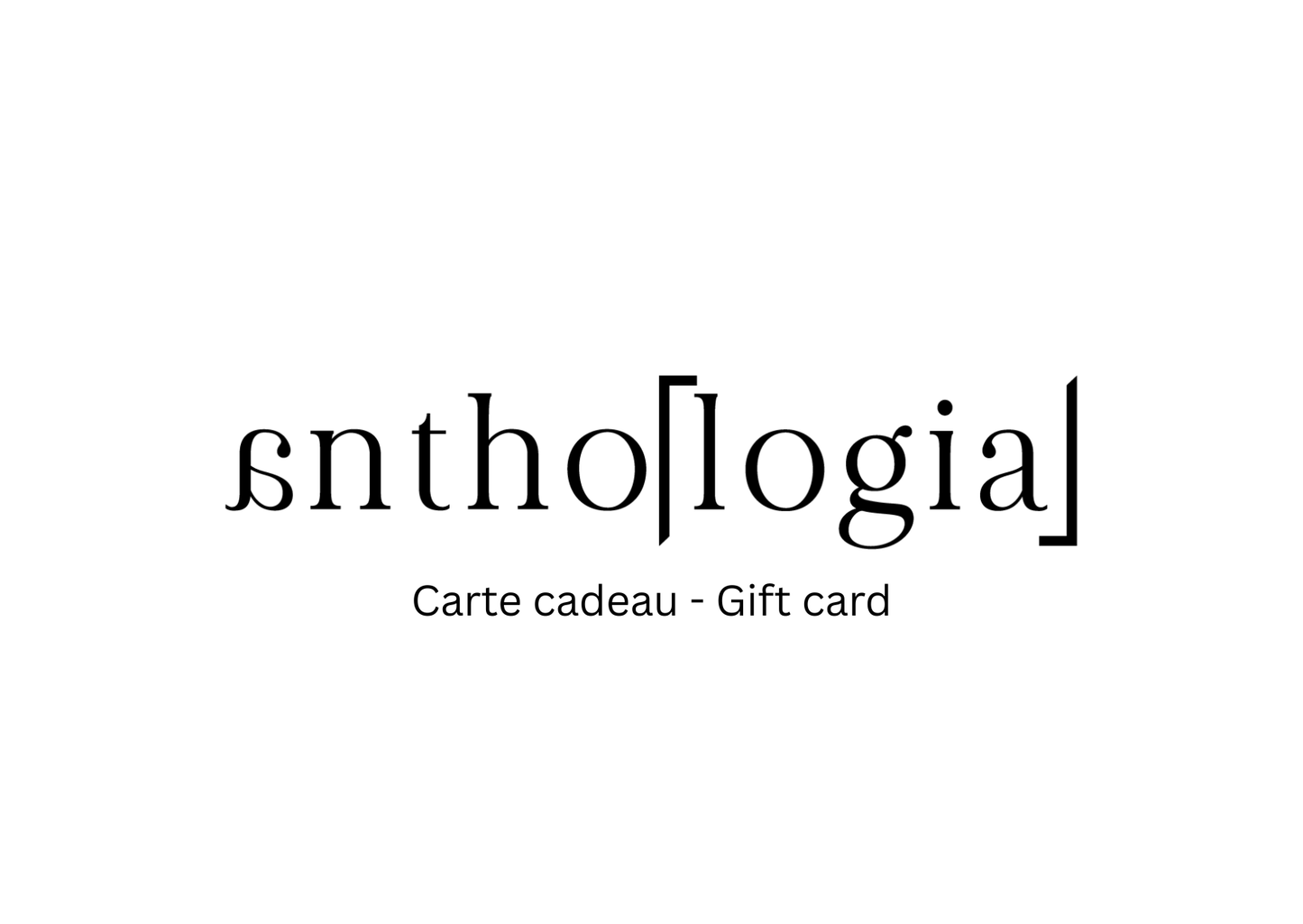 Carte cadeau Anthologia